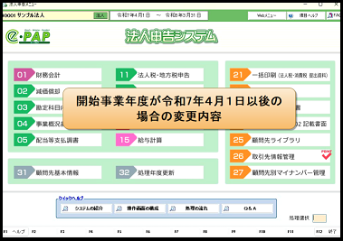 【改正編】④.法人申告Ver.R07.0主な改正内容