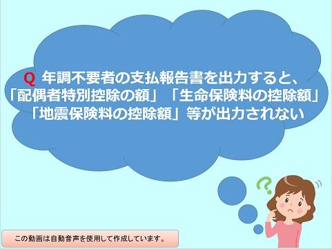 【活用編】《2/2》②年末調整でよくいただくお問合せⅡ（出力処理）